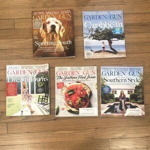 Lot Garden & Gun Magazines Dec 2014 to November 2015
